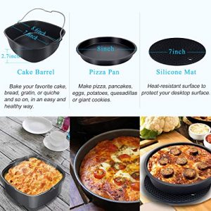 Square Air Fryer Accessories 12 pcs with Recipe Cookbook Compatible with Philips Air Fryer, COSORI