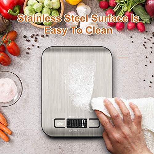 CROWNFUL Food Scale,5 Quart Air Fryer, Electric Hot Oven Oilless Cooker
