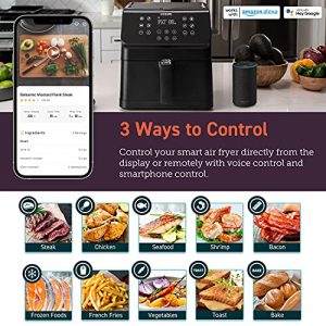 COSORI Smart Air Fryer(100 Recipes), 12-in-1 Large XL Air Fryer Oven with Customizable 10 Presets & Shake Reminder, Preheat, Keep Warm, Works with Alexa & Google Assistant, 5.8QT, WiFi-Black