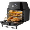 COSTWAY 8-in-1 Air Fryer Toaster Oven, Multifunctional Programmable 19QT Cooking Oven with 10 Accessories, Rotisserie, 8 Pre-set Recipe, LED Digital Touchscreen, Viewing Window, 1800W