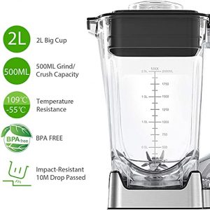 Blenders for kitchen, 1450W Professional Countertop Blender with 68 oz Tritan Pitcher and 8 Adjustable Speeds, Smoothie Blender Maker for Shakes, Crushing Ice and Frozen Fruits