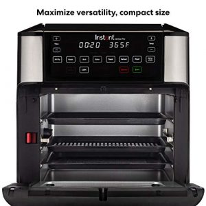 Instant Vortex Pro 10 Quart Air Fryer, Rotisserie and Convection Oven, Air Fry, Roast, Broil, Bake, Toast, Reheat and Dehydrate, 1500W, Stainless Steel and Black