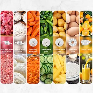 Food Processor Blender - High Speed Smoothie Blender,Blender Food Processor Combo,Coffee Grinder Cup,and Chopper Vegetable Meat Choppers for Puree,Fruit Salad