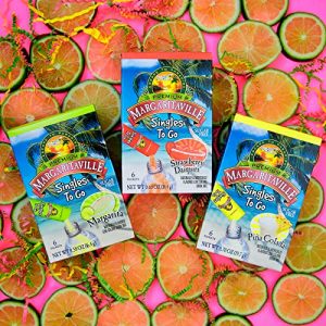 Margaritaville Singles To Go Drink Mix – Margarita Flavored, Non-Alcoholic Powder Sticks - 6 Boxes with 6 Packets Each (36 Total Servings)