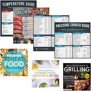Pressure Cook Times Cheat Sheet Magnet Chart Compatible with Emeril Lagasse, Instant Pot, Ninja Foodi, Crockpot +More | Electric Slow Cooker Temperature Guide Accessories for Quick and Easy Reference