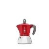 Bialetti - Moka Induction, Moka Pot, Suitable for all Types of Hobs, 6 Cups Espresso (7.9 Oz), Red