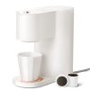 LIGHT 'N' EASY Single Serve Coffee Maker, K-cup Coffee Brewer with One-Press Fast Brew Technology, K-Nano (Creme White)