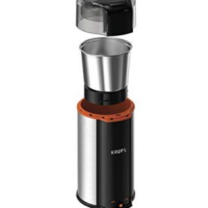 KRUPS GX336D50 Ultimate Super Silent 3 in 1 Blade Grinder for Spice, Dry Herbs and Coffee, 12-Cup, Black