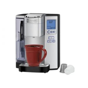 Cuisinart SS-10P1 Premium Single Serve Coffeemaker with Coffee Canister and Handheld Milk Frother Bundle (3 Items)