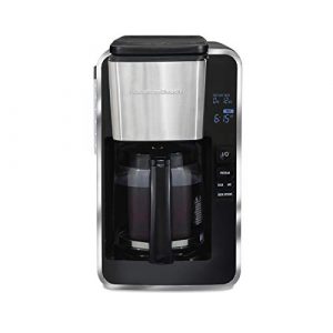 Hamilton Beach FrontFill Deluxe 12-Cup Programmable Coffee Maker, Black 46321