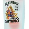 Dragon Ball Z Super Saiyan Goku Gym Shaker Bottle -20-ounce BPA-Free Plastic Blender Bottle With Whisk Ball - Protein Shake, Meal Replacement, Smoothie Mixer - Gym Workout Accessory - Ideal DBZ Gifts