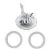 Replacement 4961-011 Ice Crusher Blade, with 2 Pack Rubber O Ring Sealing Gasket, Compatible with Oster and Osterizer Blenders, Blender Accessory Refresh Kit, Kitchen Replacement Parts