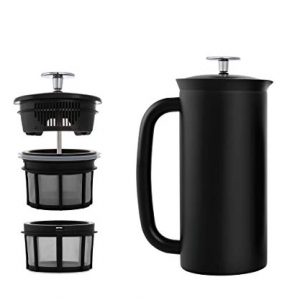 ESPRO P7 French Press - Double Walled Stainless Steel Insulated Coffee and Tea Maker (Matte Black, 32 Ounce)