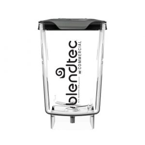 Blendtec WildSide+ 3 Quart Jar (90 oz), Five Sided, Professional/Commercial Grade Blender Jar, Soft Lid, BPA-free, Clear