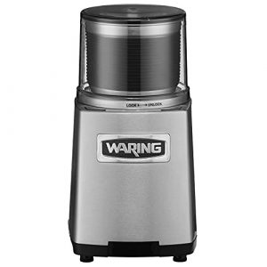 Waring Commercial WSG60 3 Cup Spice Grinder, 1 HP Motor, 20,000 RPM's, Pulse Actuation, Includes 2 stainless steel grinding-bowls-120V, 175W, 5-15 Phase Plug