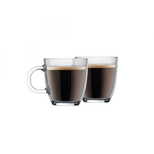 Bodum Caffettiera French Press Coffee Maker, 8 Cup, 1 Liter, 34oz with 2 Glass Mugs, 0.35 Liter, 12oz