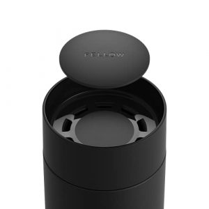Fellow Carter Move Mug with 360º Sip Lid - Open Top Coffee To-Go Tumbler with Ceramic Interior, Vacuum-Insulated Stainless Steel, Matte Black, 12 oz Cup
