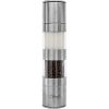 Swiffe Salt and Pepper Grinder 2 in 1 - Stainless Steel and Acrylic Salt and Pepper Mill - Adjustable Coarseness - Good Fresh Grind - Great for Gourmet Kitchen Chefs - Classic Design - Nice On Table
