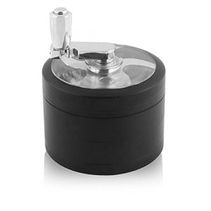 Crank Hand Spice Grinder 2.5 inch Blcak for Spice and Herb Grinding