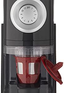 Solofill SOLOGRIND 2-in-1 Automatic Single Serve Coffee Burr Grinder for Coffee Pod,Black,1 EA