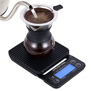 Apexstone Coffee Scale with Timer,Coffee Scale with Timer Small,Pour Over Coffee Scale Timer,Coffee Scales with Timer,Espresso Scale with Timer(Batteries Included)