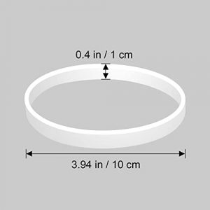 5 Pack Rubber Gaskets 3.94 Inch for Ninja Gasket Replacement Parts White Seal O-Ring for Ninja Blender Attachments Compatible with Nutri Ninja Auto-iQ Pro Extractor Blade 7 Fins CT680 BL494 BL680A