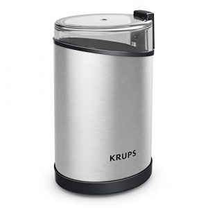 KRUPS GX204 One-Touch Grinder for Coffee, Spice, and Dry Herb with Stainless Steel Blades, 12 cup capacity