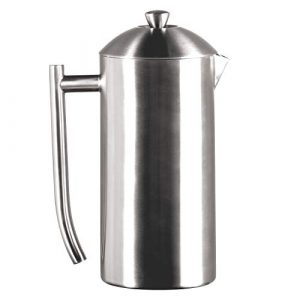 Frieling Double-Walled Stainless-Steel French Press Coffee Maker in Frustration Free Packaging, Brushed, 44 Ounces