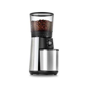 OXO BREW 9 Cup Programmable Coffee Maker Bundle with OXO BREW Conical Burr One Push Start Coffee Grinder - Stainless Steel/Black