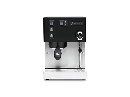 Rancilio Silvia Espresso Machine with Iron Frame and Stainless Steel Side Panels, 11.4 by 13.4-Inch (Updated Black - 2020 Version)