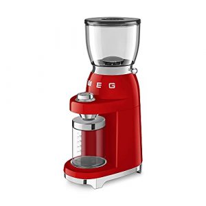 Smeg 50's Retro Style Aesthetic Coffee Grinder, CGF01 (Red)