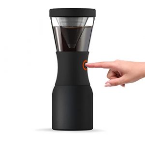 Asobu Coldbrew Portable Cold Brew Coffee Maker With a Vacuum Insulated 1 Liter Stainless Steel 18/8 Carafe Bpa Free (Wood)