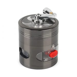 WEGRIND Grinder with Handle, Upgraded 2.5 inch Hand Cranked Spice grinder（Grey）