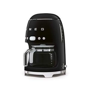 Smeg 50's Retro Style Aesthetic Drip Filter Coffee Machine, 10 cups, Black