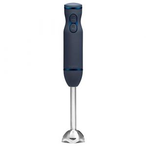 Chefman Immersion Stick Hand Blender with Stainless Steel Blades, Powerful Electric Ice Crushing 2-Speed Control Handheld Food Mixer, Purees, Smoothies, Shakes, Sauces & Soups, Midnight Blue