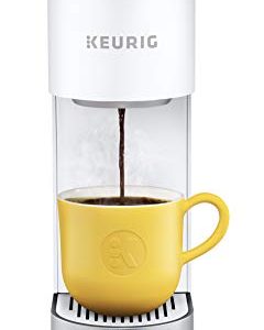Keurig K-Mini Plus Coffee Maker, Single Serve K-Cup Pod Coffee Brewer, 6 to 12 oz. Brew Size, Stores up to 9 K-Cup Pods, Matte White