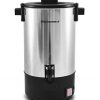 Elite Gourmet CCM-035 30 Cup Electric Stainless Steel Coffee Maker Urn, Removable Filter for Easy Cleanup, Two Way Dispenser with Cool-Touch Handles