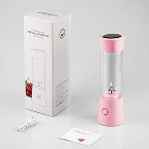 Yeaky Portable Blender, Mini Personal Blender with Detachable Base and USB Rechargeable, 16oz Juicer Cup for Shakes and Smoothie, Especially for Baby Food, Home Outdoor Office and Travel (pink, 16oz)