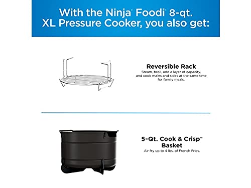 Ninja-Foodi-10-in-1 XL 8-Quart Pressure Cooker Air Fryer Multicooker Stainless Steel (Renewed)