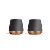 Fellow Junior Demitasse Double Wall Ceramic Coffee Mug - Refined and Sophisticated Espresso Cups, Matte Black, 2.3 oz Shot Cup (Set of 2)
