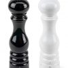 Peugeot Paris U'Select Lacquer Salt And Pepper Mill Set 8 3/4", Black And White
