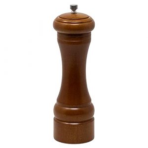 Olde Thompson Senator - 8" Walnut Wood Pepper Mill - Fully Adjustable for Fine to Coarse Grind, Easy to Clean, Use, and Refill, Professional Quality, Perfect for Gfiting, Cooking, and Dining