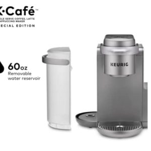Keurig K-Cafe C Single Serve K-Cup Pod C Latte and Cappuccino Maker, 12, Nickel