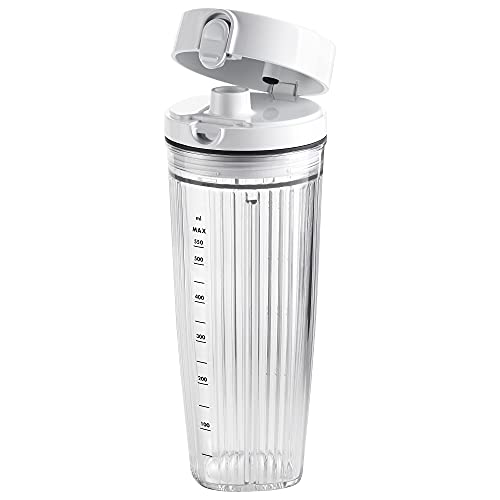 ZWILLING Enfinigy Personal Blender Jar with Drinking Lid and Vacuum Lid - White