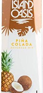 Island Oasis Drink Mix Variety, Strawberry and Pina Colada 1 Liter Each, with Set of By The Cup Coasters