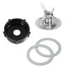 for Oster Blender Replacement Parts Blender Ice Blade with Jar Base Cap and Two Rubber O Ring Seal Gasket Accessory Refresh Kit