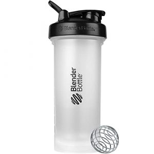 BlenderBottle Classic V2 45oz Shaker Bottles for Protein Shakes with Nutrition Basics Whisk Ball