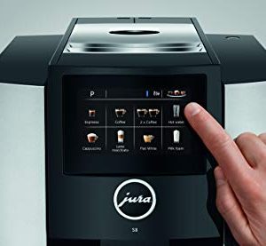 Jura S8 Automatic Coffee Machine Moonlight Silver