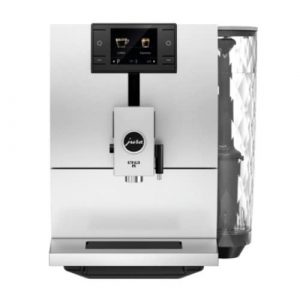 Jura ENA 8 Automatic Coffee Machine (Nordic White) and Milk Tube with Stainless Steel Casing Bundle (2 Items)