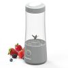 Jusmoo Personal Blender for Shakes and Smoothies, 13.5 Oz Single Serve Smoothie Blender with Six Blades ,USB Rechargeable Mini Blender for Sport Travel and Gym (Gray)